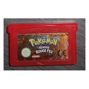 POKEMON VERSION ROUGE FEU( pile ok, cart.seule originale)