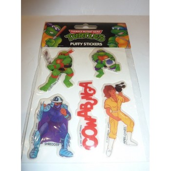 STICKERS 3 TORTUES NINJA 1990 (Neuf)