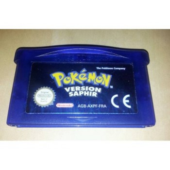 POKEMON VERSION SAPHIR (pile à remplacer ,cart.seule originale) POKEMON VERSION SAPHIR (pile à remplacer ,cart.seule originale)