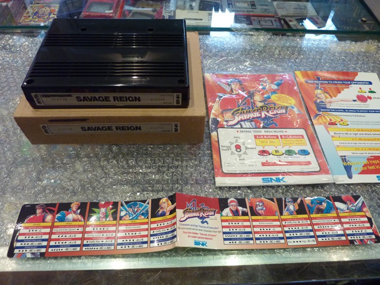Trader Games - FULL KIT MVS SAVAGE REIGN USA  SERIAL MATCHING Box Damaged