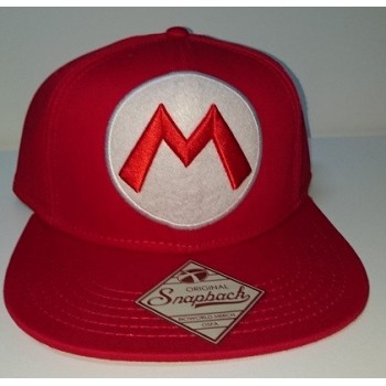 CASQUETTE Super Mario Bros - Mario Red With M Logo PIXEL