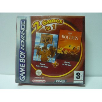 2 Games in 1 : Fr&egrave;res des Ours / Le Roi Lion NEUF
