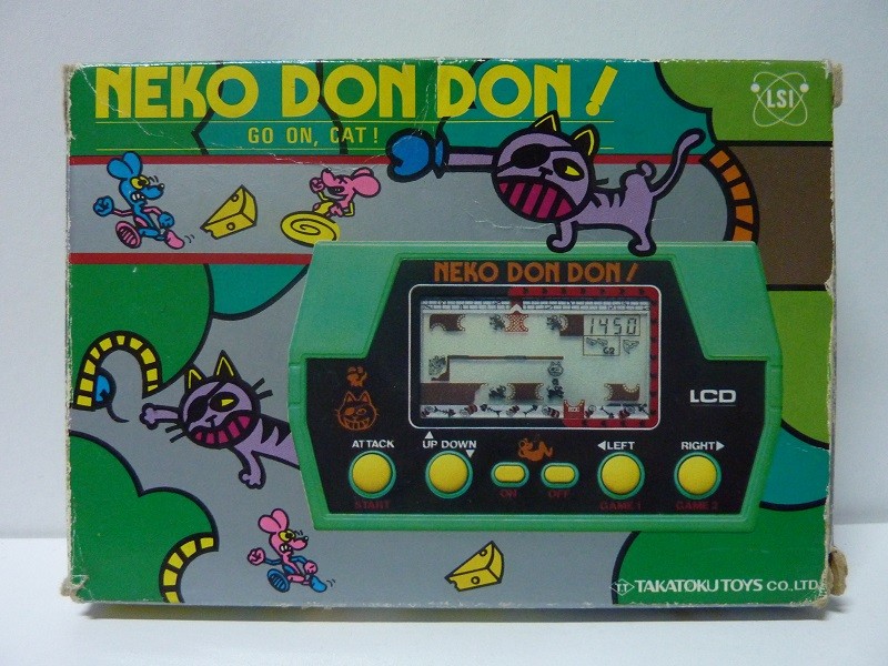 Takatoku Toys - Handheld Game - Neko Don Don! (le Chat et les Souris) occasion e