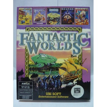 FANTASTIC WORLDS (PIRATES, POPULOUS, REALMS) Amiga