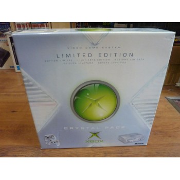 CONSOLE XBOX CRYSTAL Limited Compl&egrave;te Pal (tr&egrave;s bon &eacute;tat)