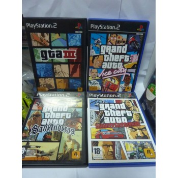 Lot 4 GTA : GTA 3, Vice City, San Andreas et Liverty city stories