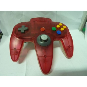 PAD N64 Clear Red (tr&egrave;s bon &eacute;tat)
