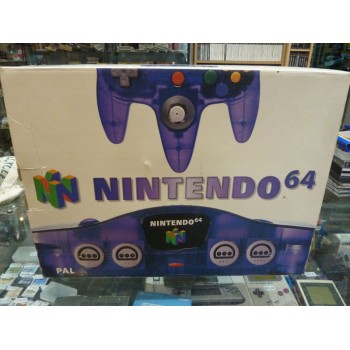 NINTENDO 64 Clear Purple Pal compl&egrave;te 