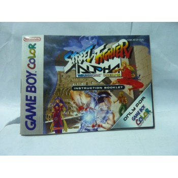 NOTICE DE STREET FIGHTER ALPHA game boy color