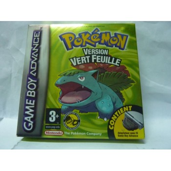 BOITE VIDE DE POKEMON VERT FEUILLE avec notice