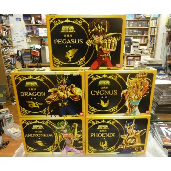 LOT 5 FIGURINES SAINT SEIYA (bandai hk) Chevaliers de Bronze PEGASUS, DRAGON, PHENIX...