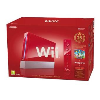 Console Wii mini rouge Nintendo + Wiimote Plus