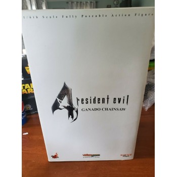 RESIDENT EVIL 4 FIGURE GANADO CHAINSAW Hot Toys 2007 New