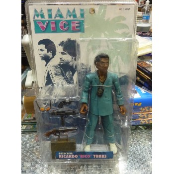 Miami Vice figurine d&eacute;tective RICARDO Rico Tubbs 9" Mezco New