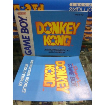 NOTICE DE DONKEY KONG avec livret super Game Boy