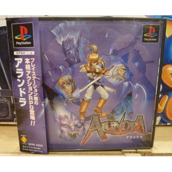 ALUNDRA Japan avec spincard et carte (tr&egrave;s bon &eacute;tat)