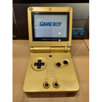GAME BOY ADVANCE SP Gold ZELDA Edition Non officiel (coque neuve, avec chargeur, sans boite) 