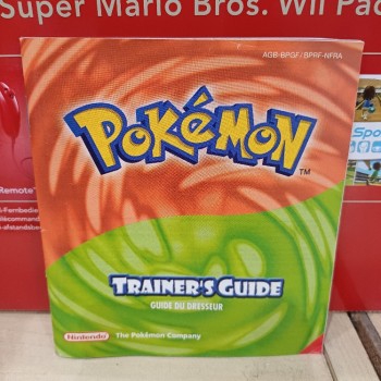 Notice Pokémon Rouge Feu/Vert Feuille - Guide Du Dresseur - Game Boy Advance - PAL