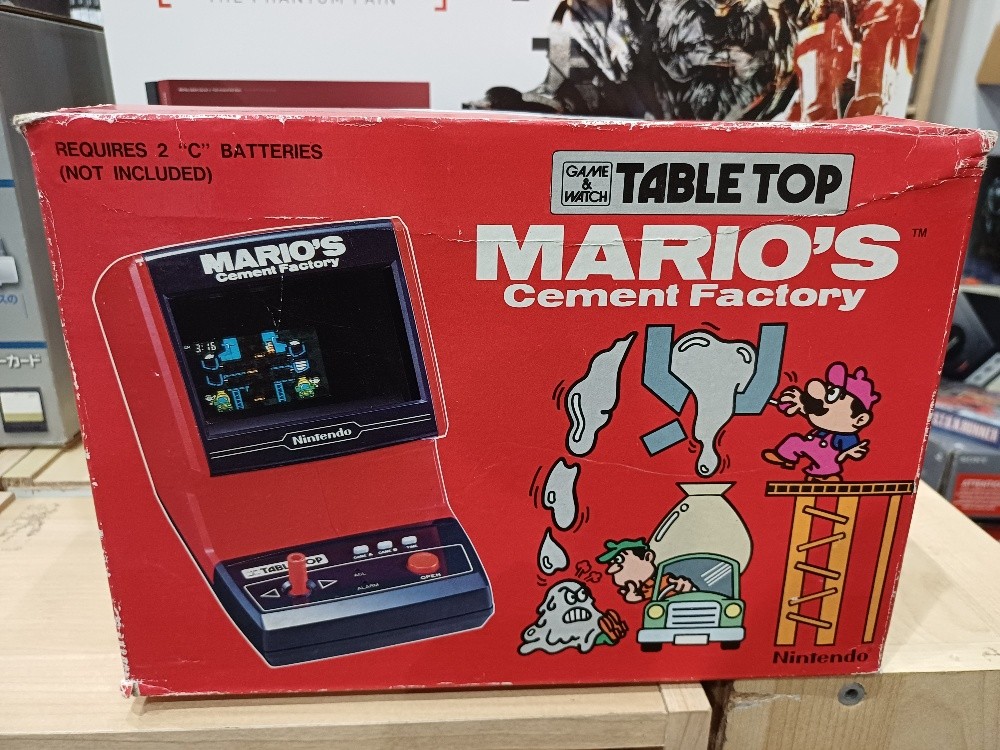 MARIO Cement Factory Game Watch Table top - Retrogameshop