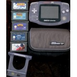 GAME BOY ADVANCE+5 jeux+Lumi&egrave;re+Sacoche