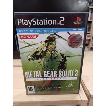 METAL GEAR SOLID 3 SUBSISTENCEpal fr (sans notice)