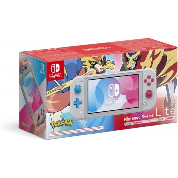Console SWITCH LITE Nintendo - &Eacute;dition Zacian & Zamazenta compl&egrave;te avec housse