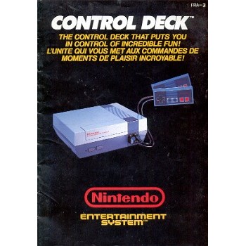 NOTICE DE NES CONTROL DECK