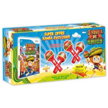 MARACAS SAMBA DE AMIGO PACK WII (Neuf)