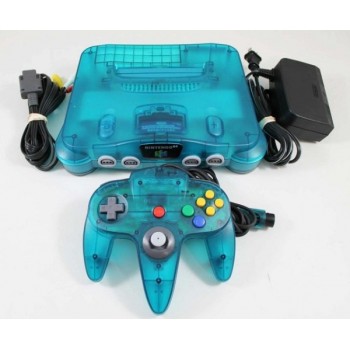 NINTENDO 64 CLEAR BLUE Japan (sans boite)