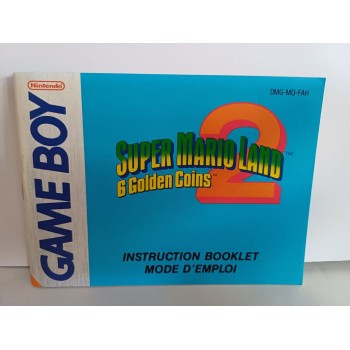 Notice de SUPER MARIO LAND 2 fah (tr&egrave;s bon &eacute;tat)