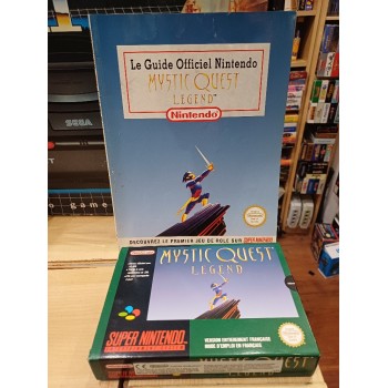 MYSTIC QUEST Pal/fr avec notice, carte et guide (excellent état)