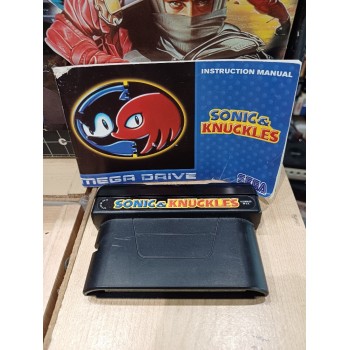 SONIC & KNUCKLES Cartouche avec notice